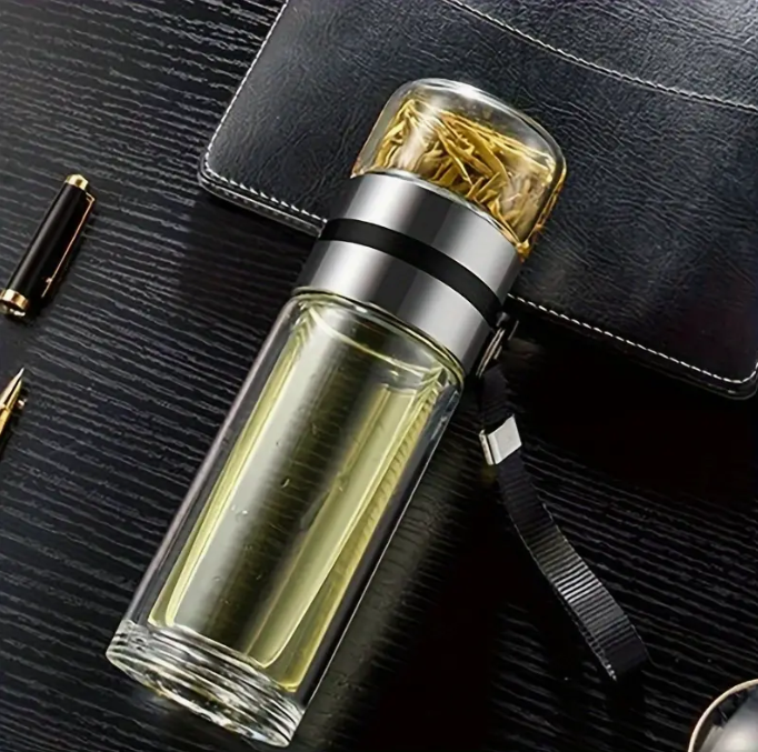 Bouteille infuseur à thé en verre