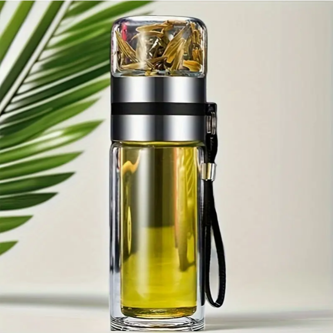 Bouteille infuseur à thé en verre