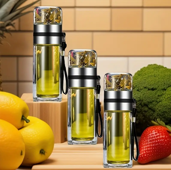 Bouteille infuseur à thé en verre