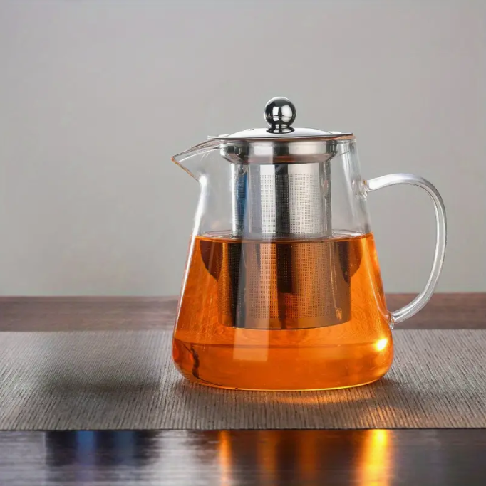 Théière en verre épaissi